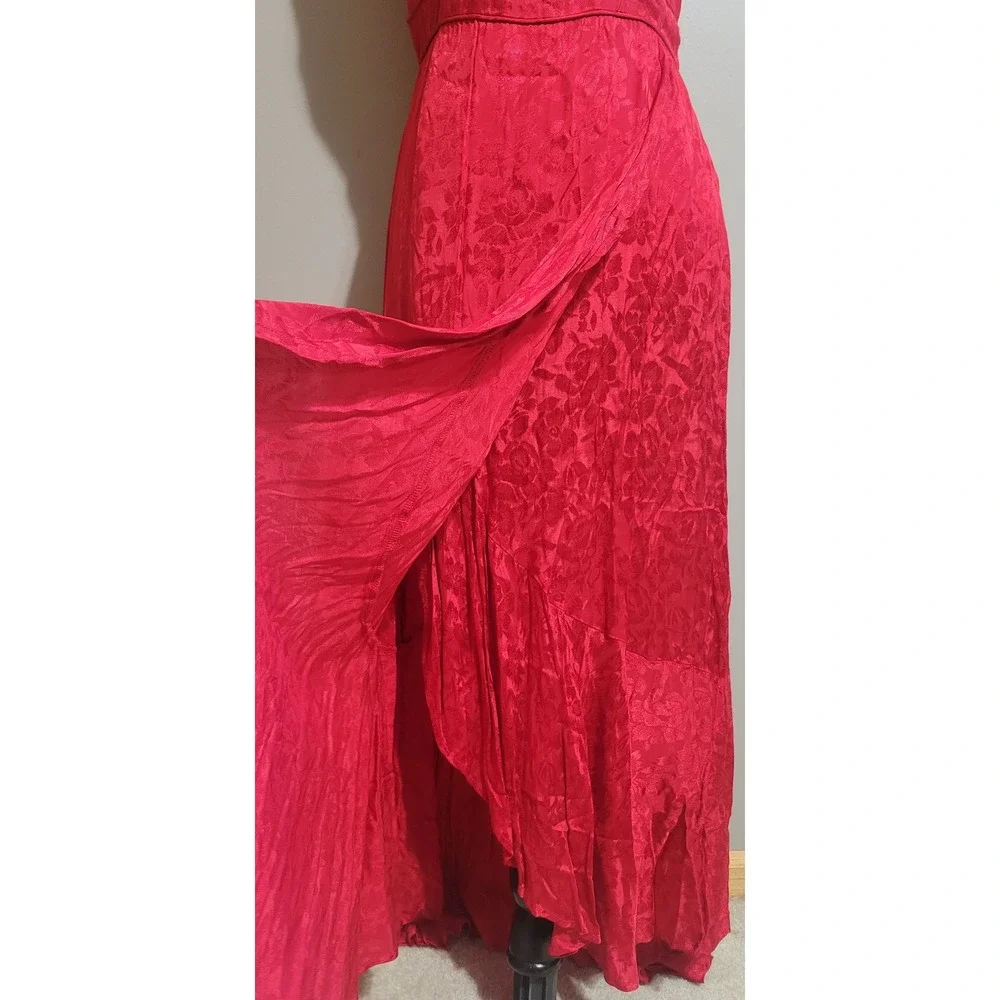 NWT Band of the Free Ruby Red Wrap Midi Dress - Picture 8 of 10